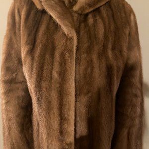 Womens MINK jacket-  SIze 10-12